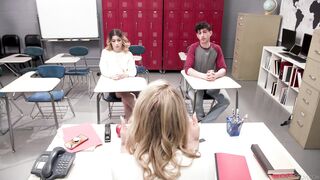 Give Me Teens Wanna Fuck My Student Gotta Fuck Me First - Chanel Camryn, Rachael Cavalli & Nick Strokes - Devil's Film Сover